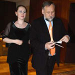Блестящий оратор и трибун народный депутат Украины Юрий Кармазин с женой